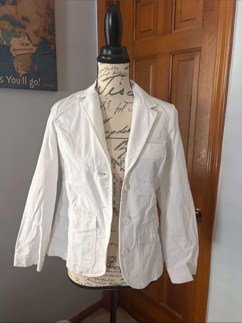 Eddie Bauer White Women's Blazer Jacket